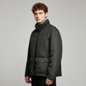 🌻NEW w/tag Bugatchi Luxury Black Water Repellent Jacket Men's Size XL MSRP $750